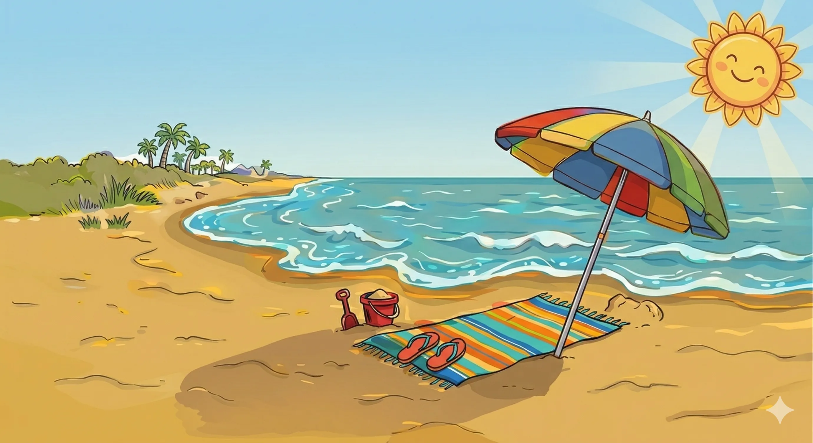 Beach scene
